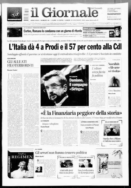 Il giornale del lunedi